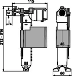 Sanit dotočni ventil za podometni