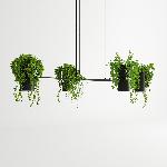 Thoro Lighting Obesna svetilka KUKKIA črna
