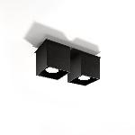 Stropna svetilka QUAD 2 črna (26x11x12cm)
