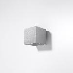 Stenska svetilka QUAD 1 siva (10x12x10cm)