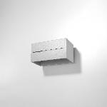 Stenska svetilka LOBO MAXI siva (20x12x10cm)