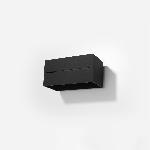 Stenska svetilka LOBO MAXI črna (20x12x10cm)