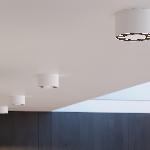 Stropna svetilka DIO bela LED (10x10x5.7cm)