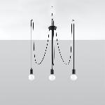 Lestenec EDISON 3 črn (300x300x150cm)