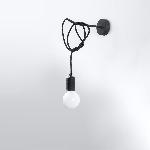 Stenska svetilka EDISON črna (8x23x100cm)
