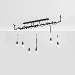 Lestenec SALAMANCA 6 črna (150x10x150cm)