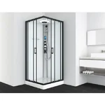 Kompletna tuš kabina Sanotechnik Miami BLACK 90x90x215 QL
