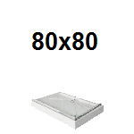 Kvadratne tuš kadi 80x80