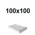 Kvadratne tuš kadi 100x100
