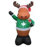 Napihljiva figura - Rudolf 150 z LED osvetlitvijo