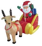 Napihljiva figura - Sanke 180 z LED osvetlitvijo