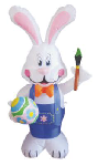 Napihljiva figura - Zajček 120 z LED osvetlitvijo