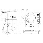 Maro DItalia FP104 WC deska - dimenzije