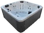 Zunanji masažni bazen Sanotechnik Oasis PALMA belo/siva kombinacija, SPA14